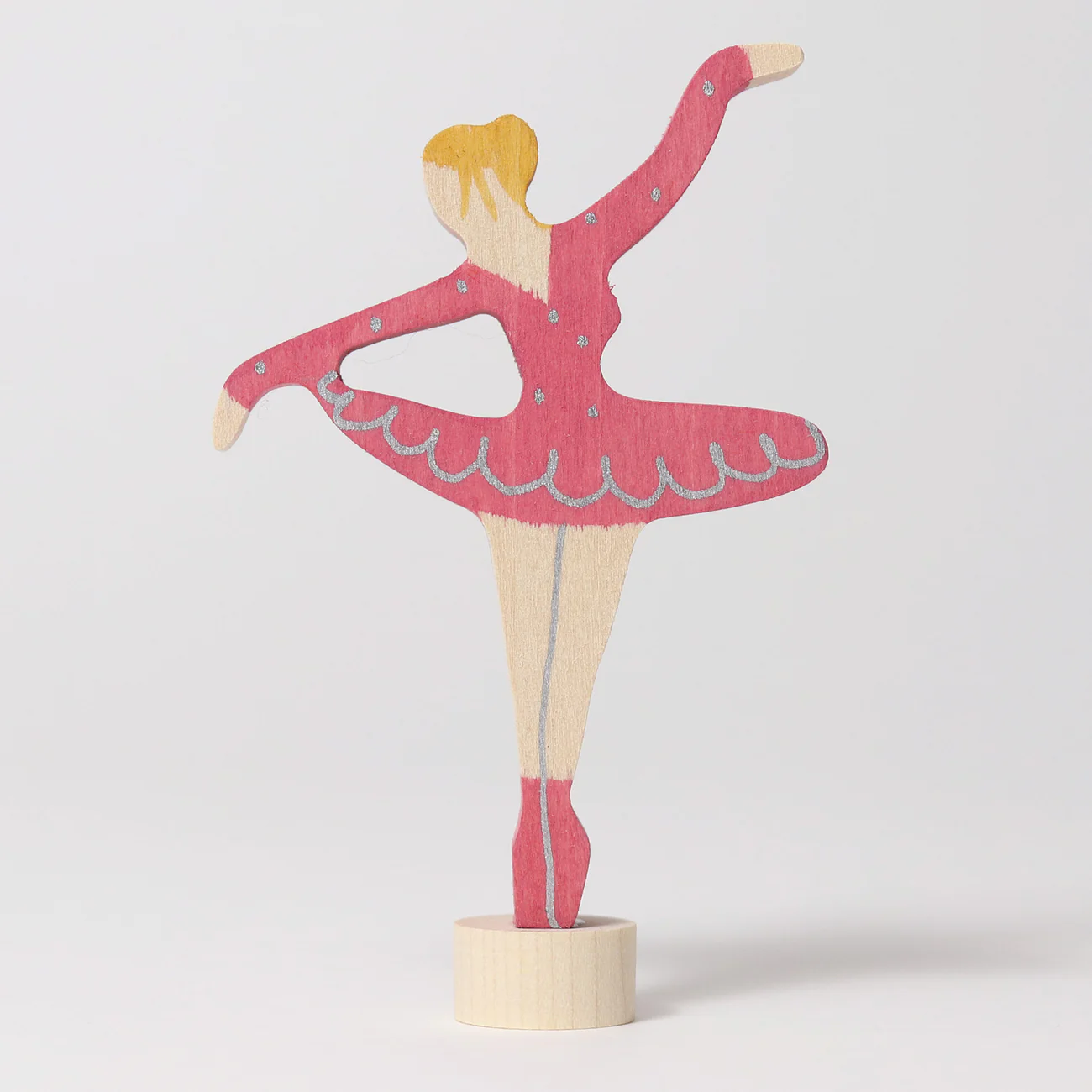 Steckfigur Ballerina Rubinrot
