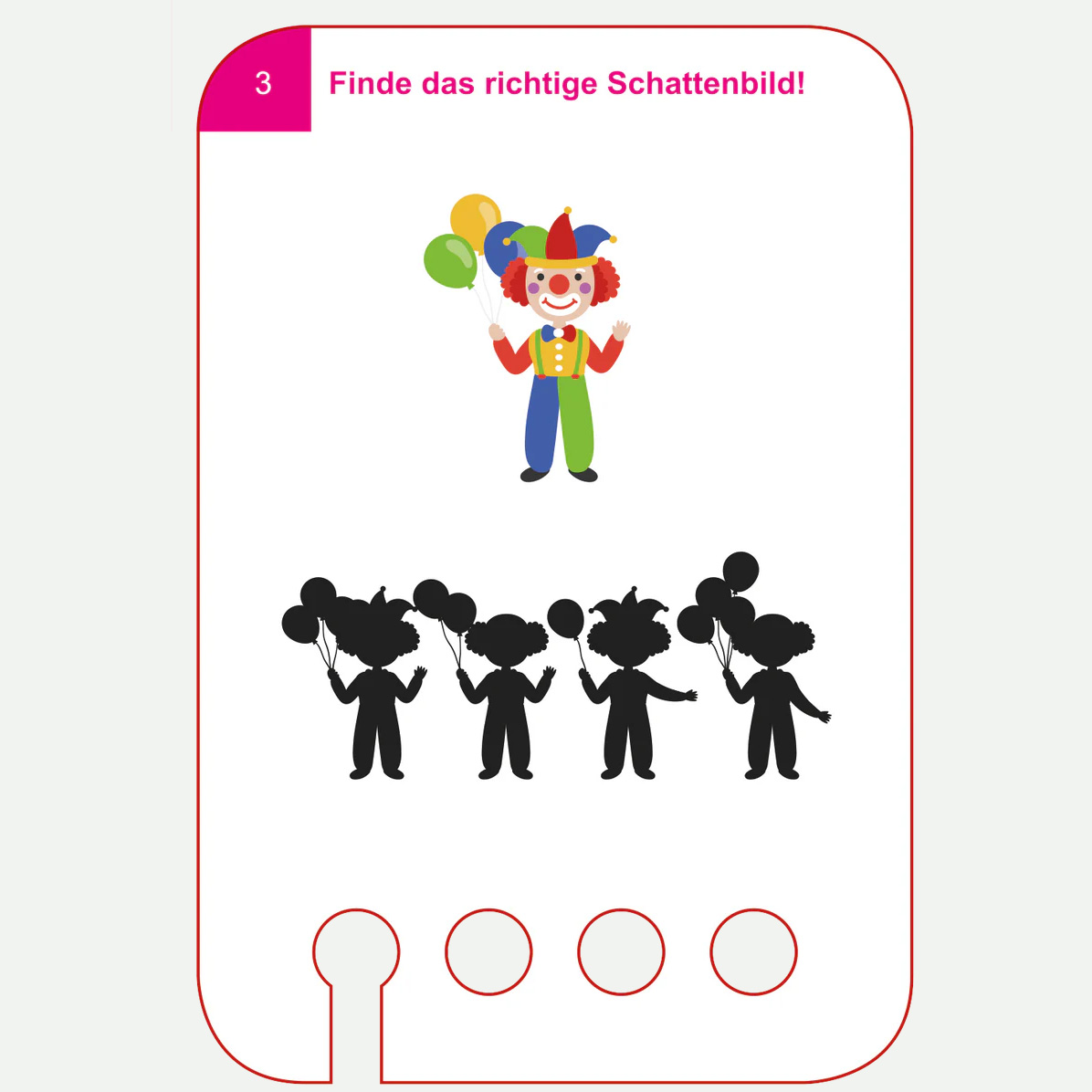 Lochkasten Kartensatz 5+ Schattenrätsel