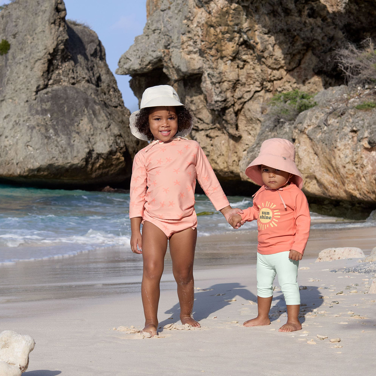 Schwimmwindel Snap Starfish Peach