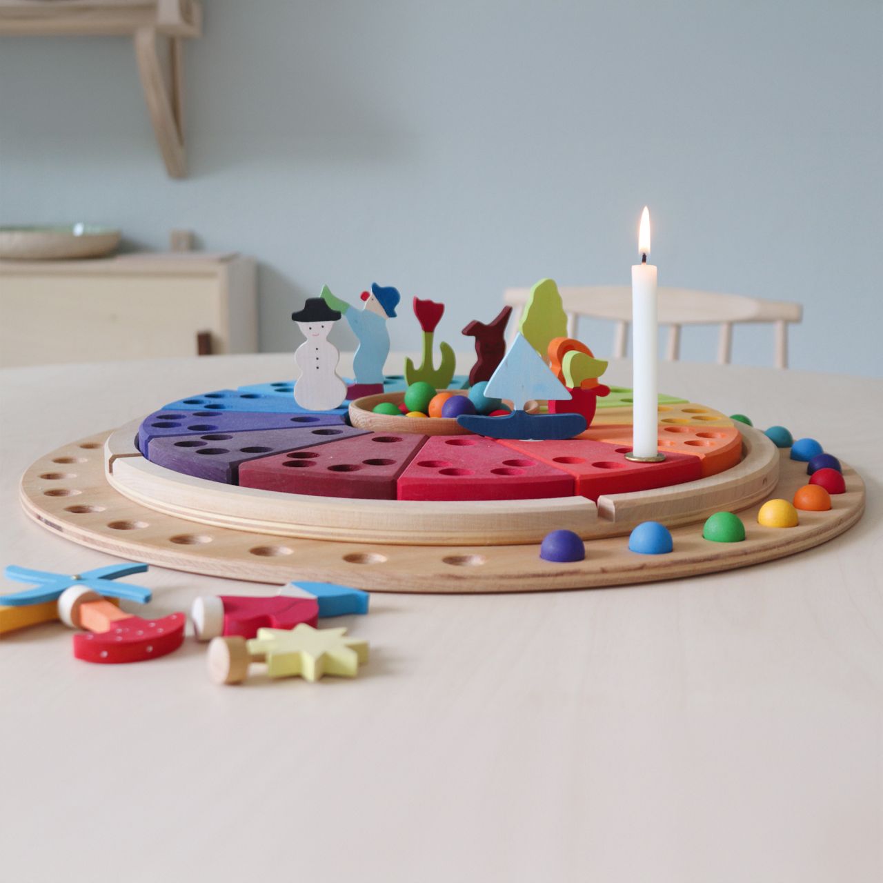 Holzmurmeln Einzelstück