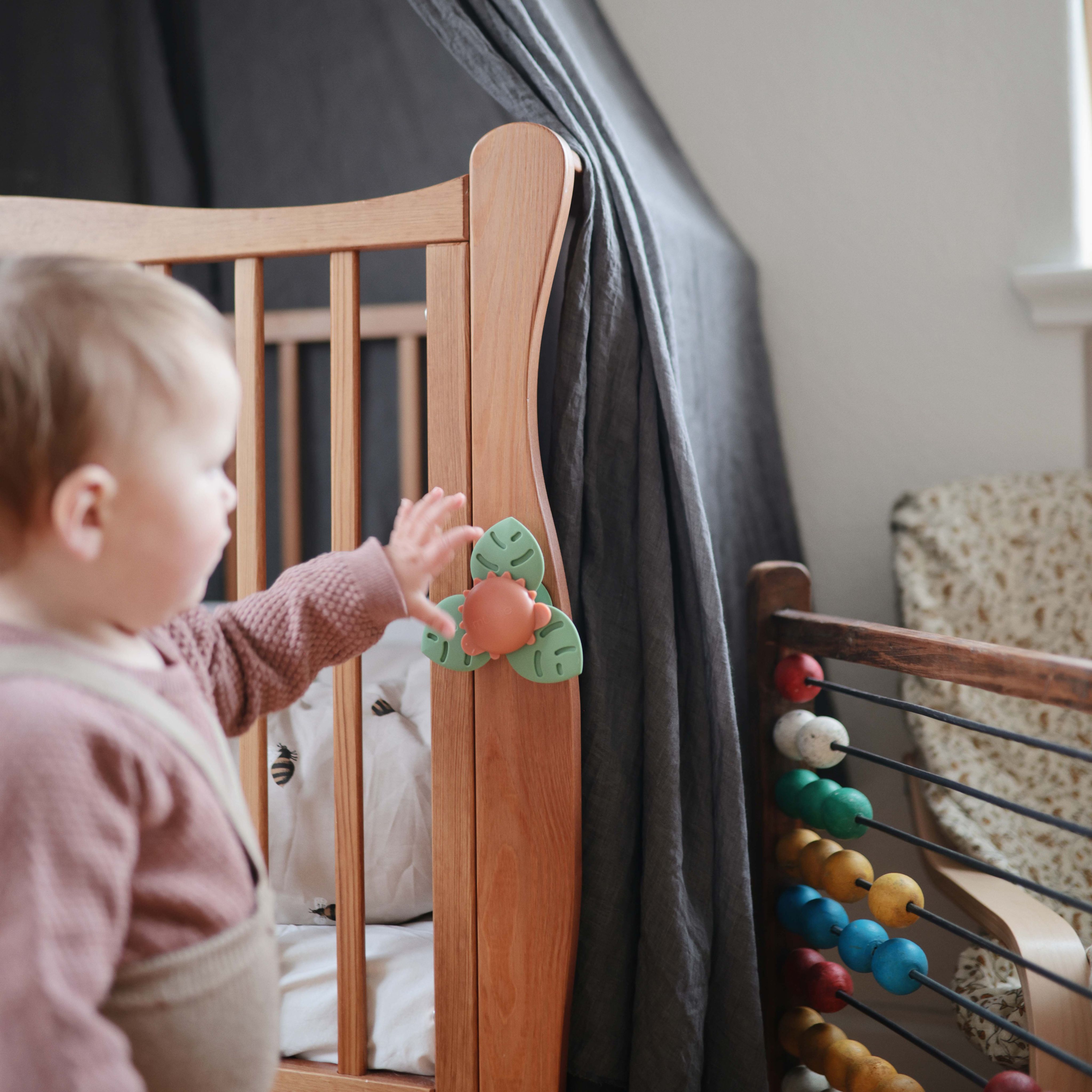 Spinner mit Saugnapf Dino