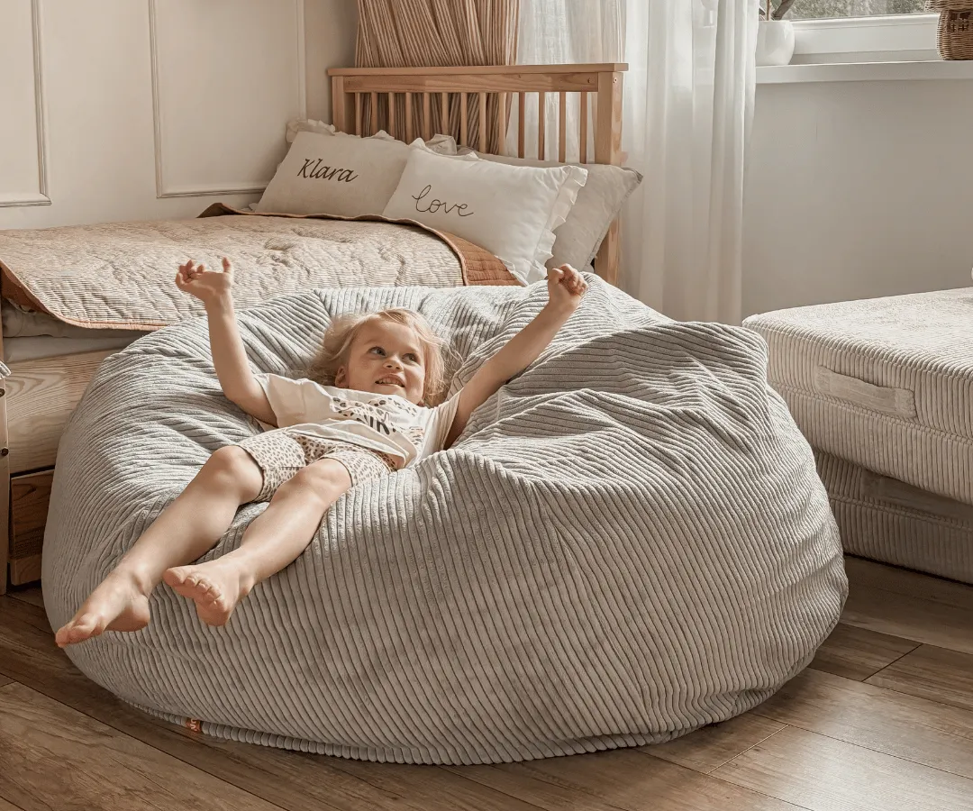 Family Sitzsack XXL Cord Salbei Grün