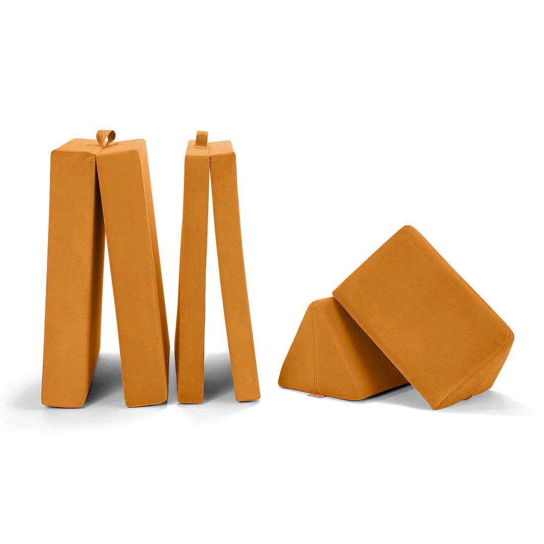 Spielsofa Velours Honig Gelb