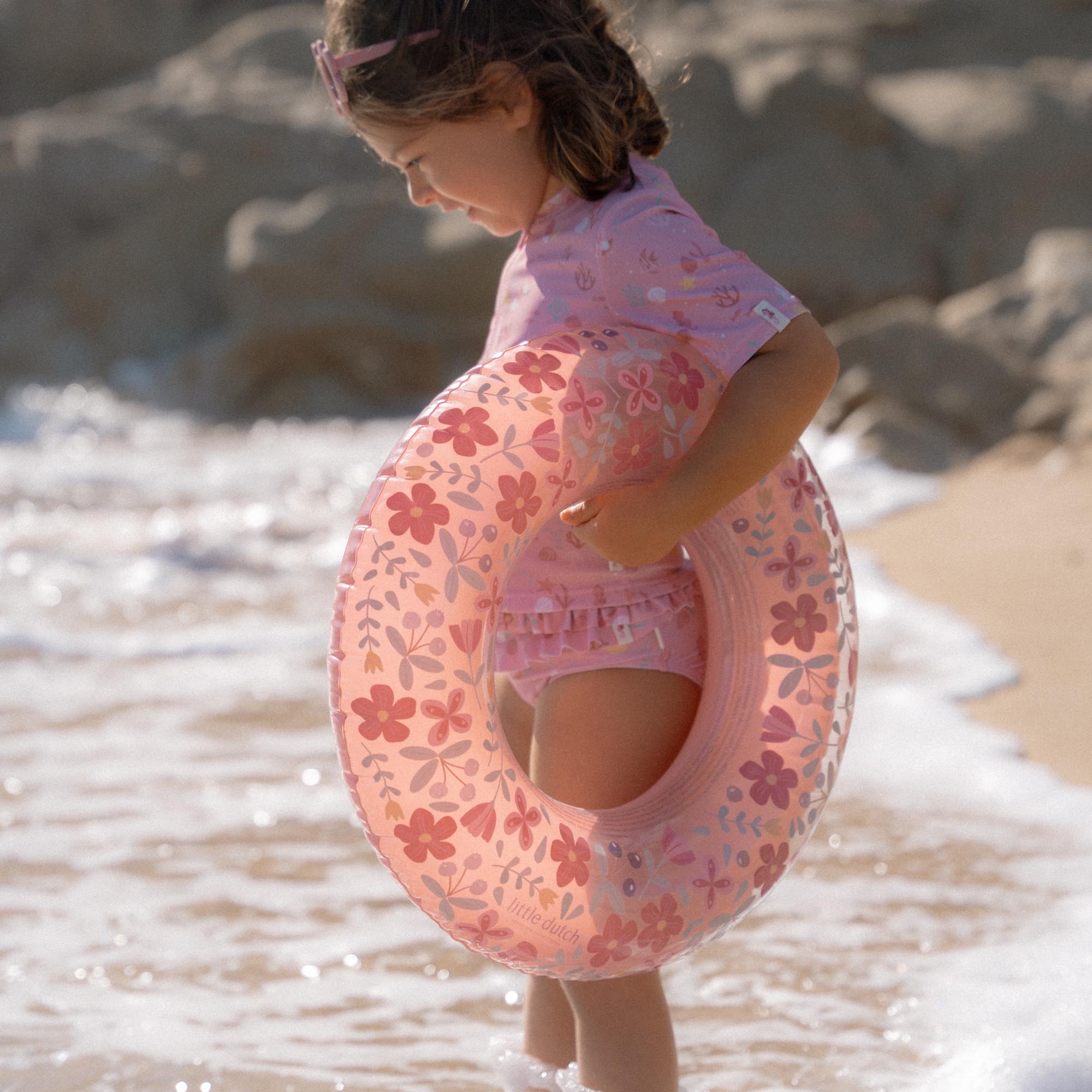 Schwimmreifen Pink Flowers