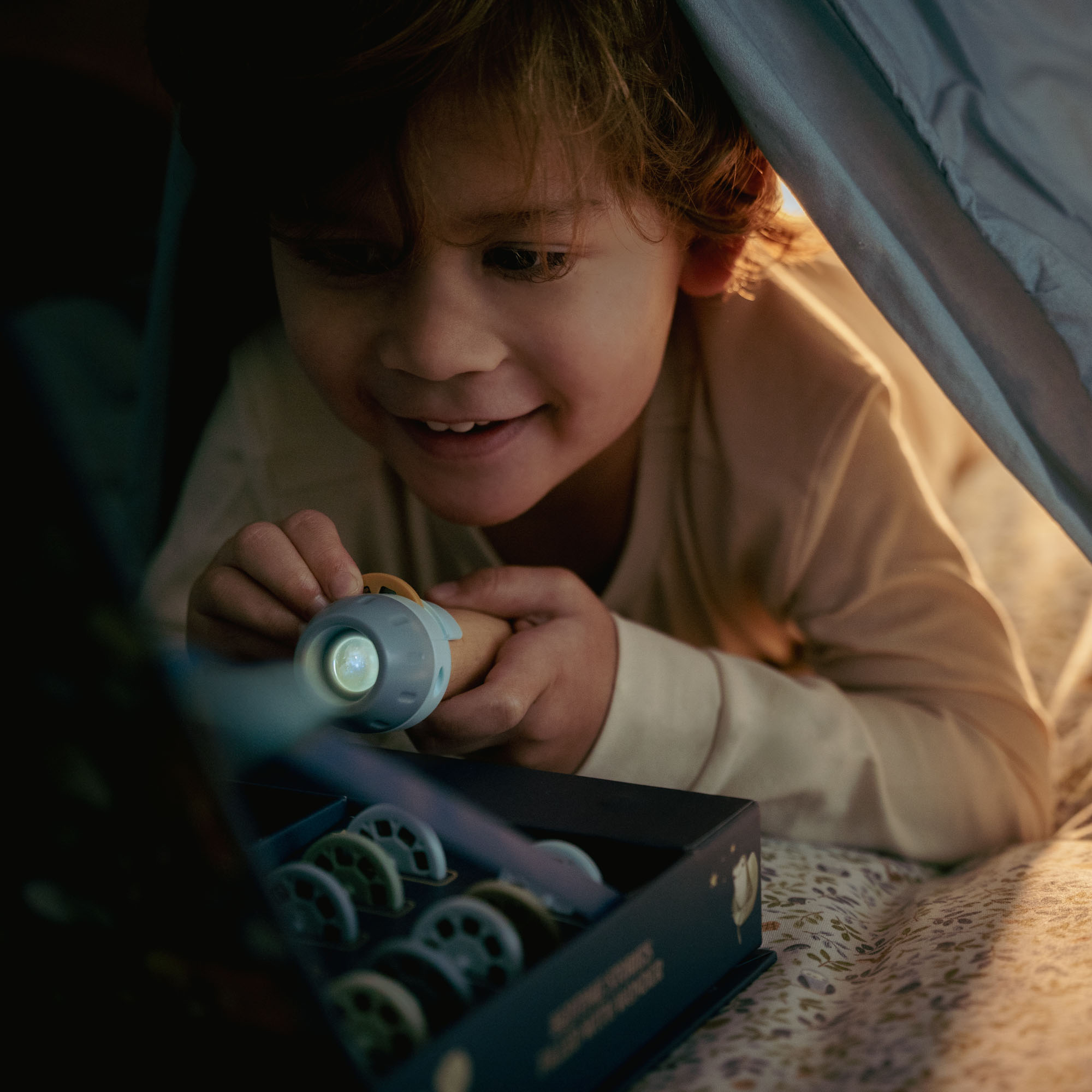 Geschichten Projektor Taschenlampe Blau