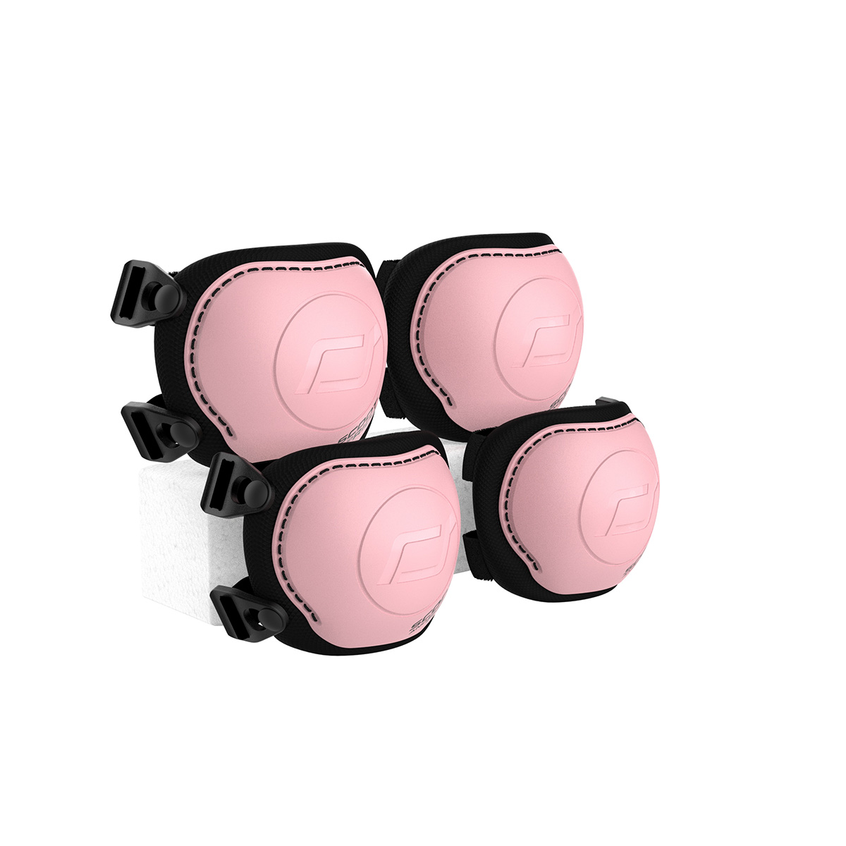 Protectives Set Knie- und Ellenbogen-Schützer Rose XXS