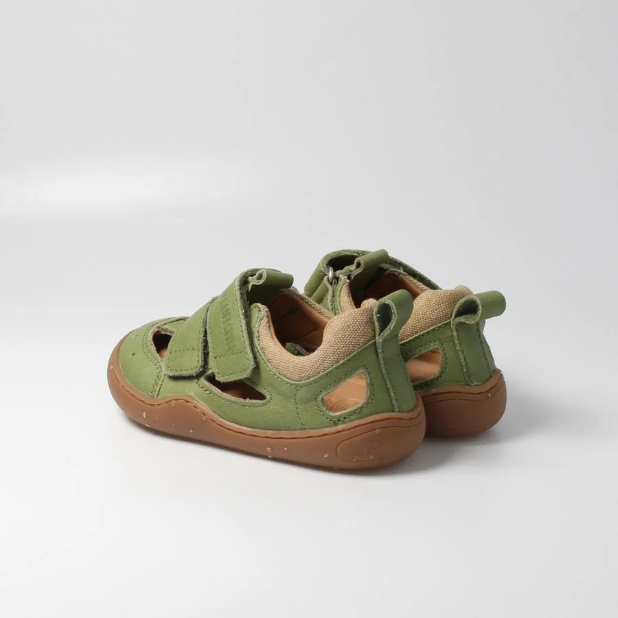 Barfußschuh kammmolchSTYLE moosgrün