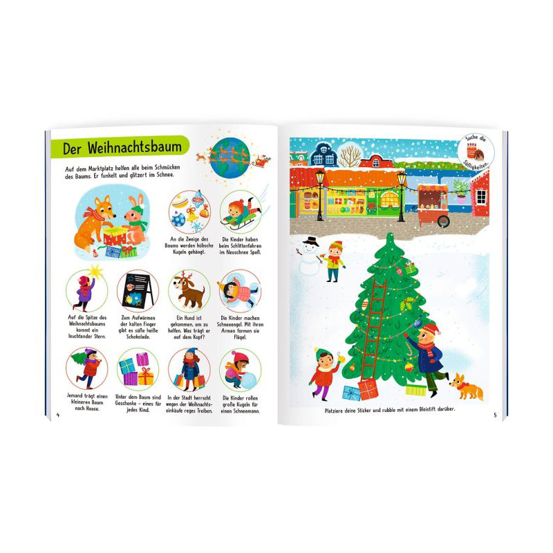 Mein magisches Rubbelsticker-Buch Weihnachten