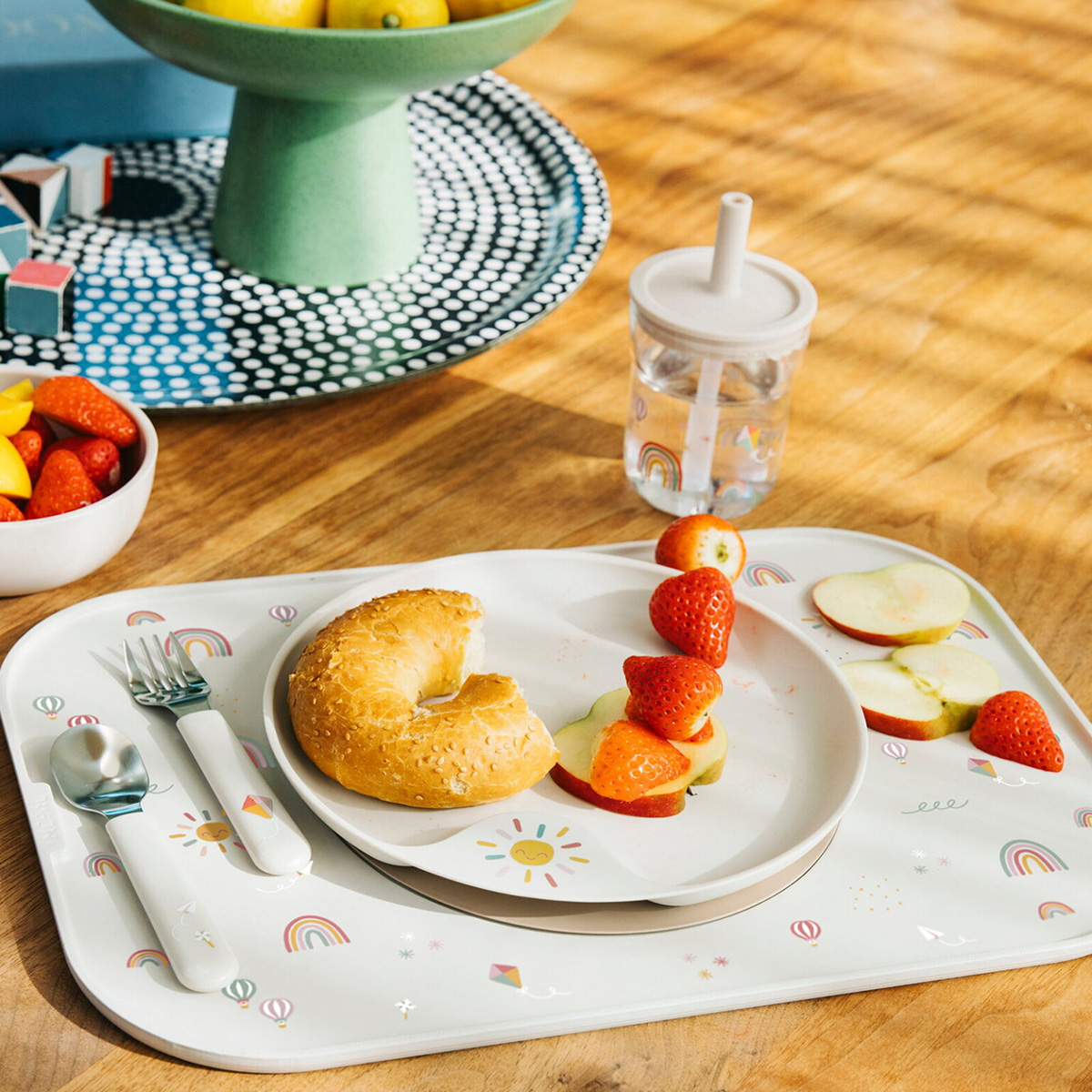 Kinder-Besteckset Mio 3-tlg. Sunshine & Rainbow