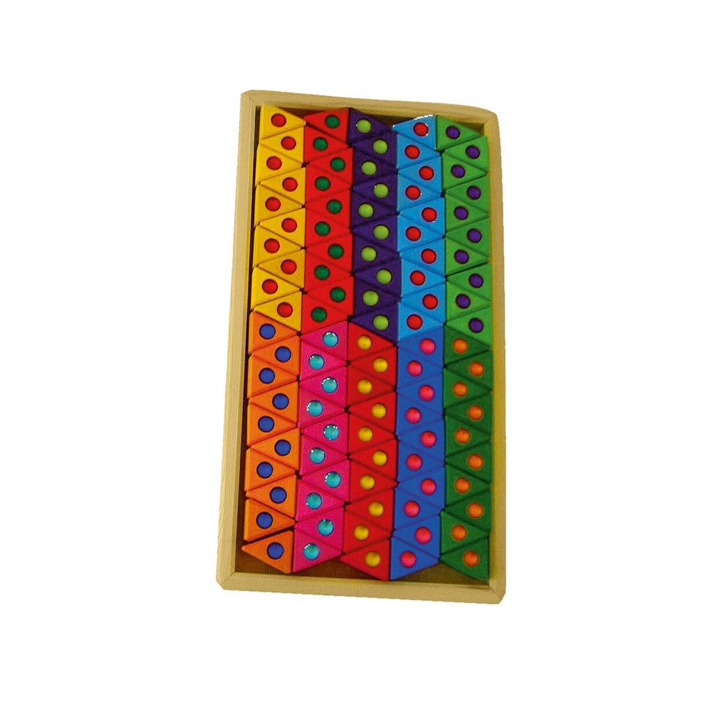 100 Dreiecke mit Glitzersteinen klein