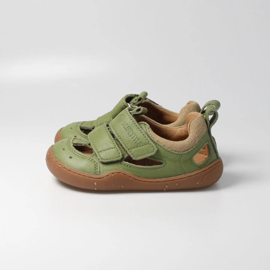 Barfußschuh kammmolchSTYLE moosgrün