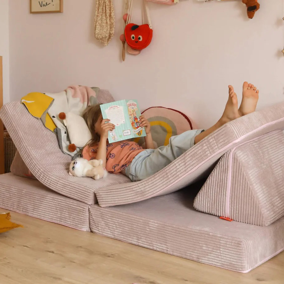 Spielsofa Cord Kirschblüte Rosa