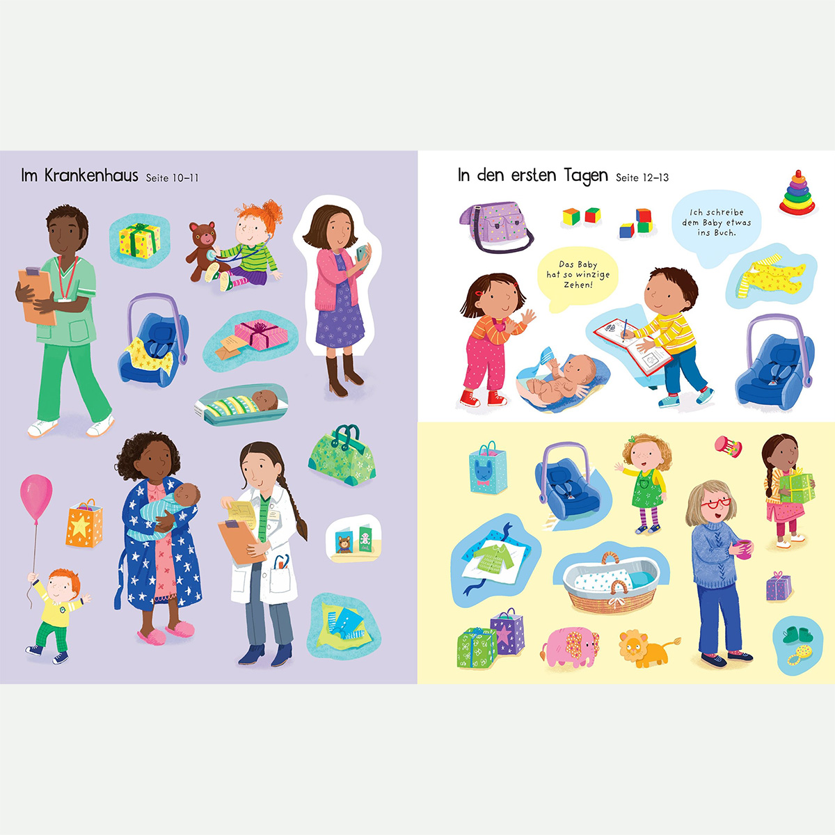 Mein erstes Stickerbuch: Wir bekommen ein Geschwisterchen