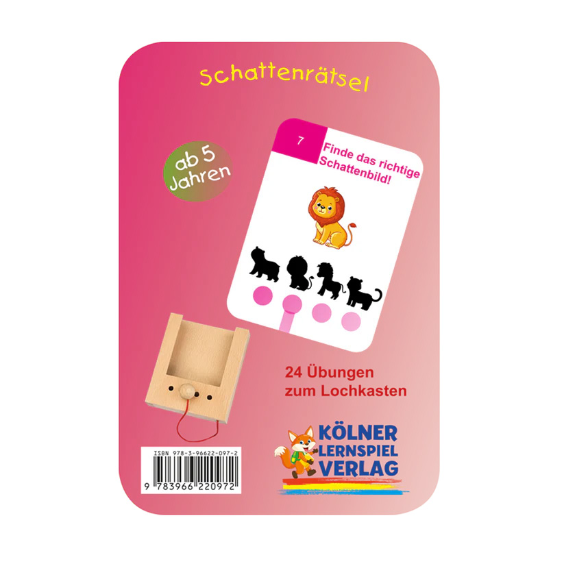 Lochkasten Kartensatz 5+ Schattenrätsel