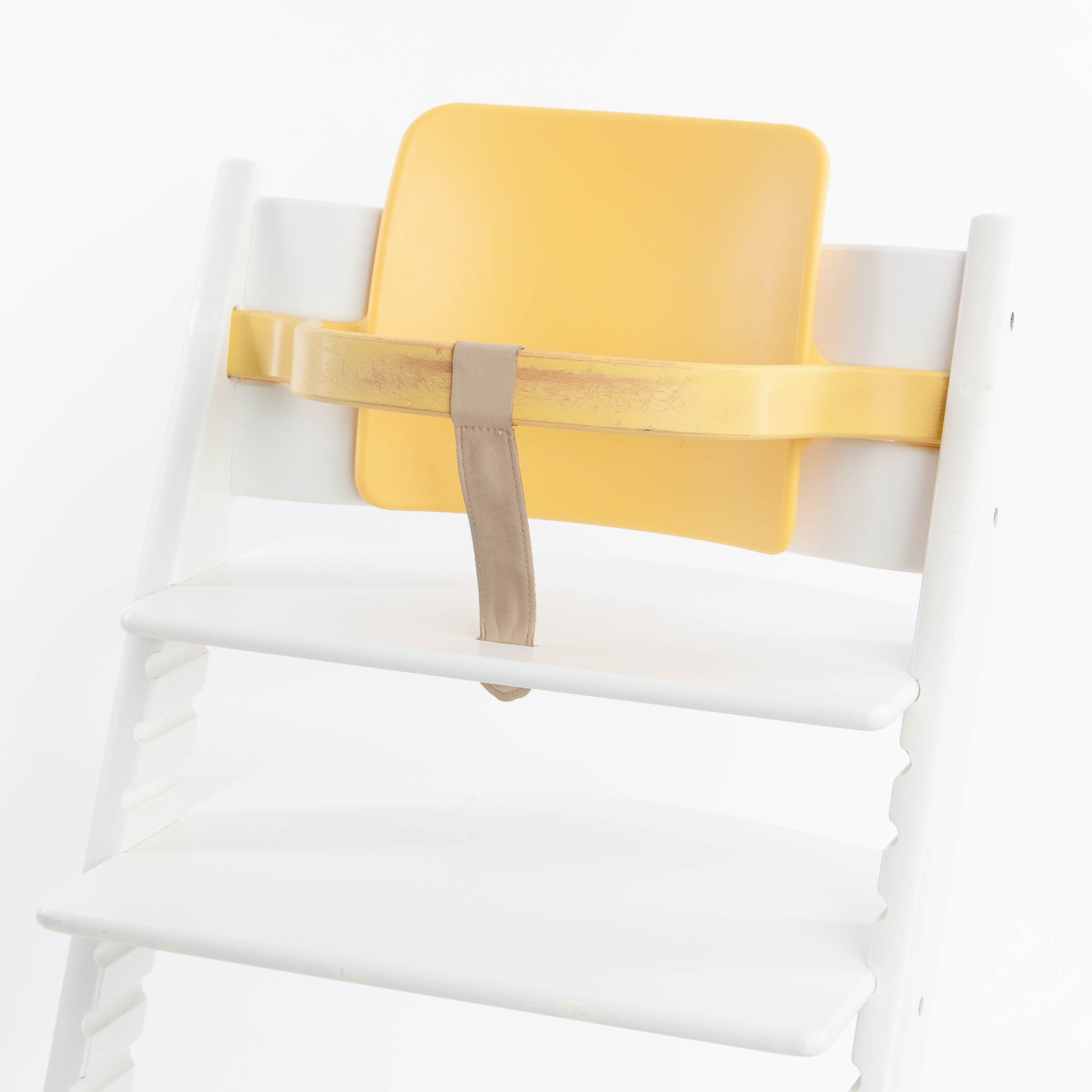 Holzbügel mit Rückenlehne Gelb