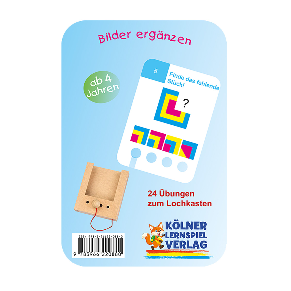 Lochkasten Kartensatz 4+ Bilder ergänzen