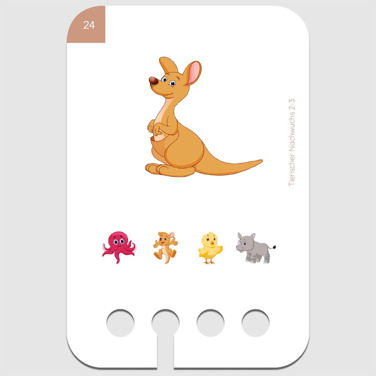 Lochkasten Kartensatz 2-3 Tierischer Nachwuchs