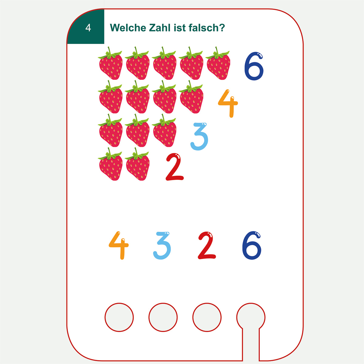 Lochkasten Kartensatz 6+ Rechentraining 1