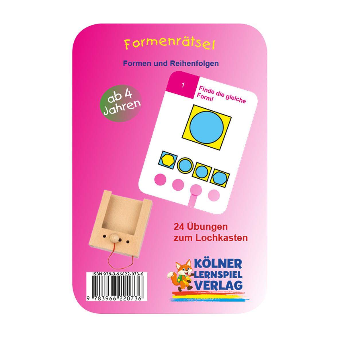 Lochkasten Kartensatz 4+ Formenrätsel