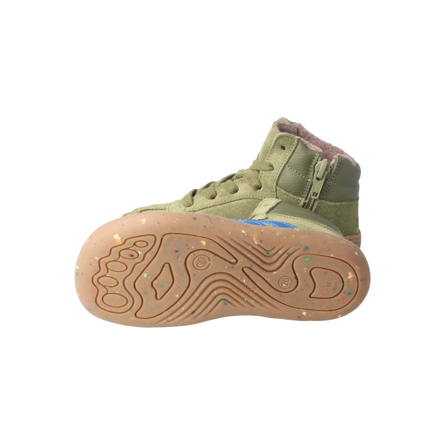 Winterschuh wildbienenSTYLE khaki Wolle