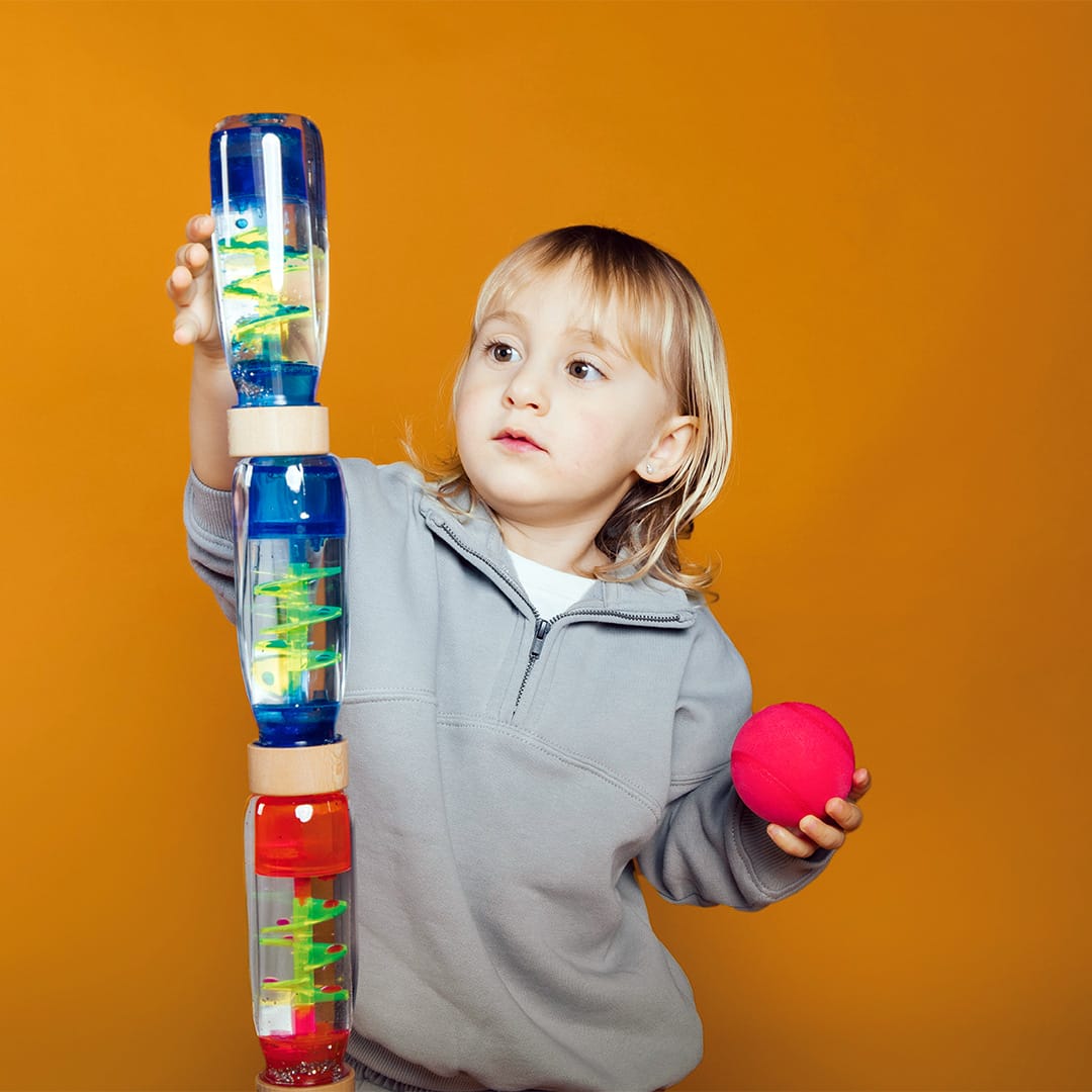 Sensorische Flasche Move Spiral Blue