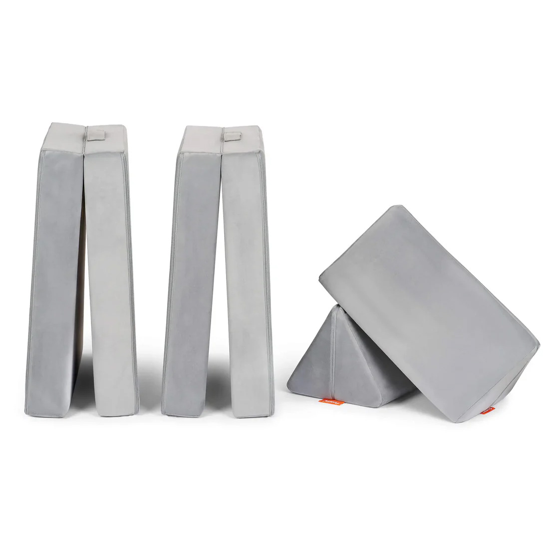 Mini Spielsofa Velours Mond Grau