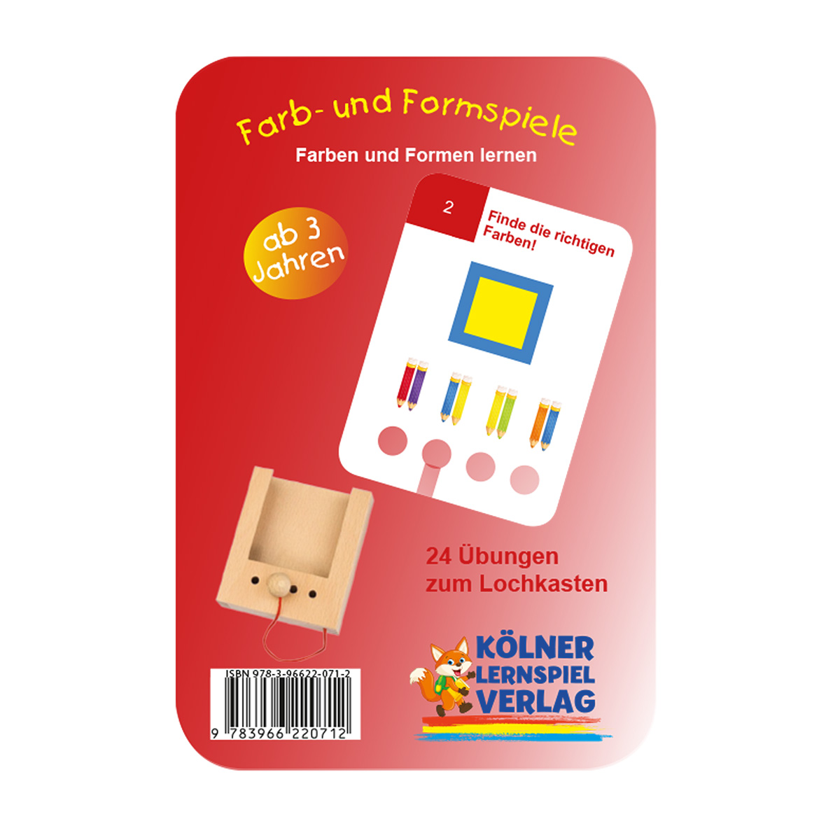 Lochkasten Kartensatz 3+ Farb- und Formenspiele