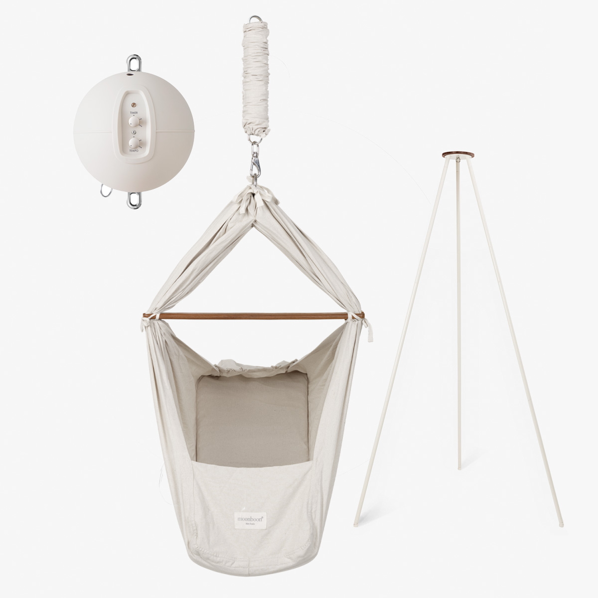 Federwiege Set mit Motor Connect & Gestell