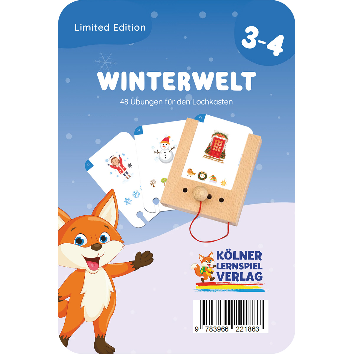 Lochkasten Kartensatz 3-4 Winterwelt