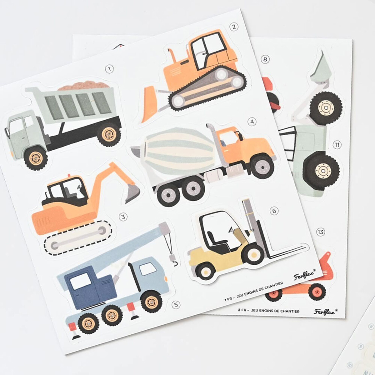 Magnetspiel Baustellenfahrzeuge