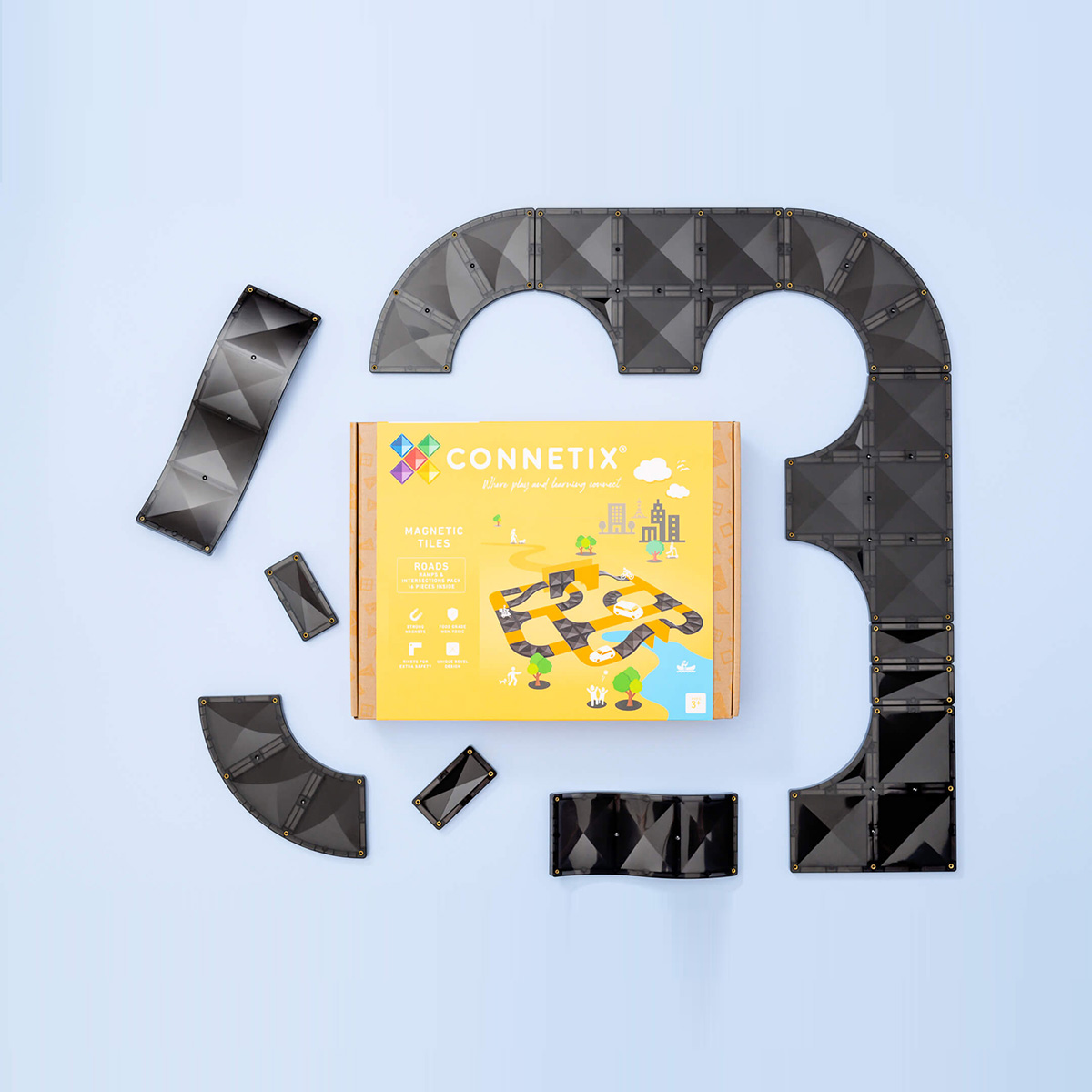 Ergänzungsset Roads Rampen & Kreuzungen 16tlg.