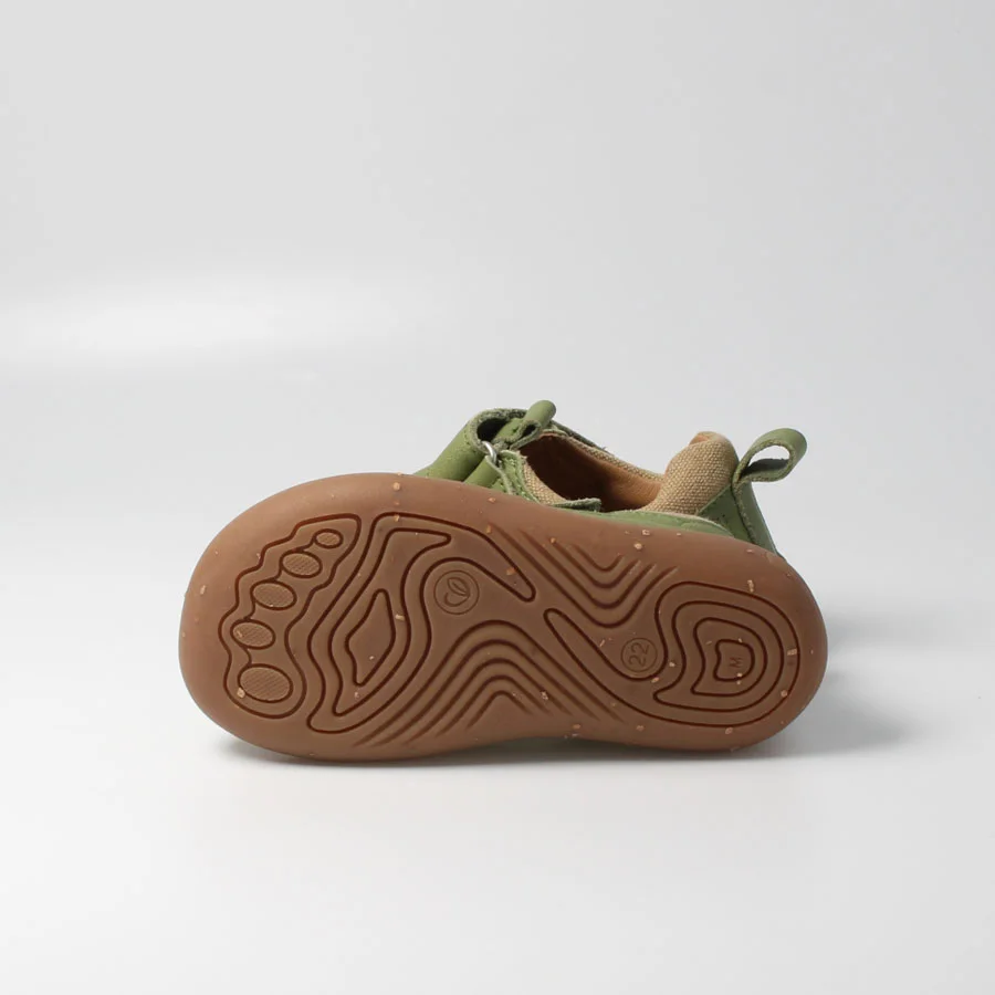 Barfußschuh kammmolchSTYLE moosgrün