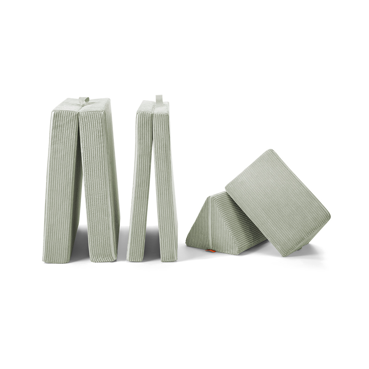 Spielsofa Cord Salbei Grün