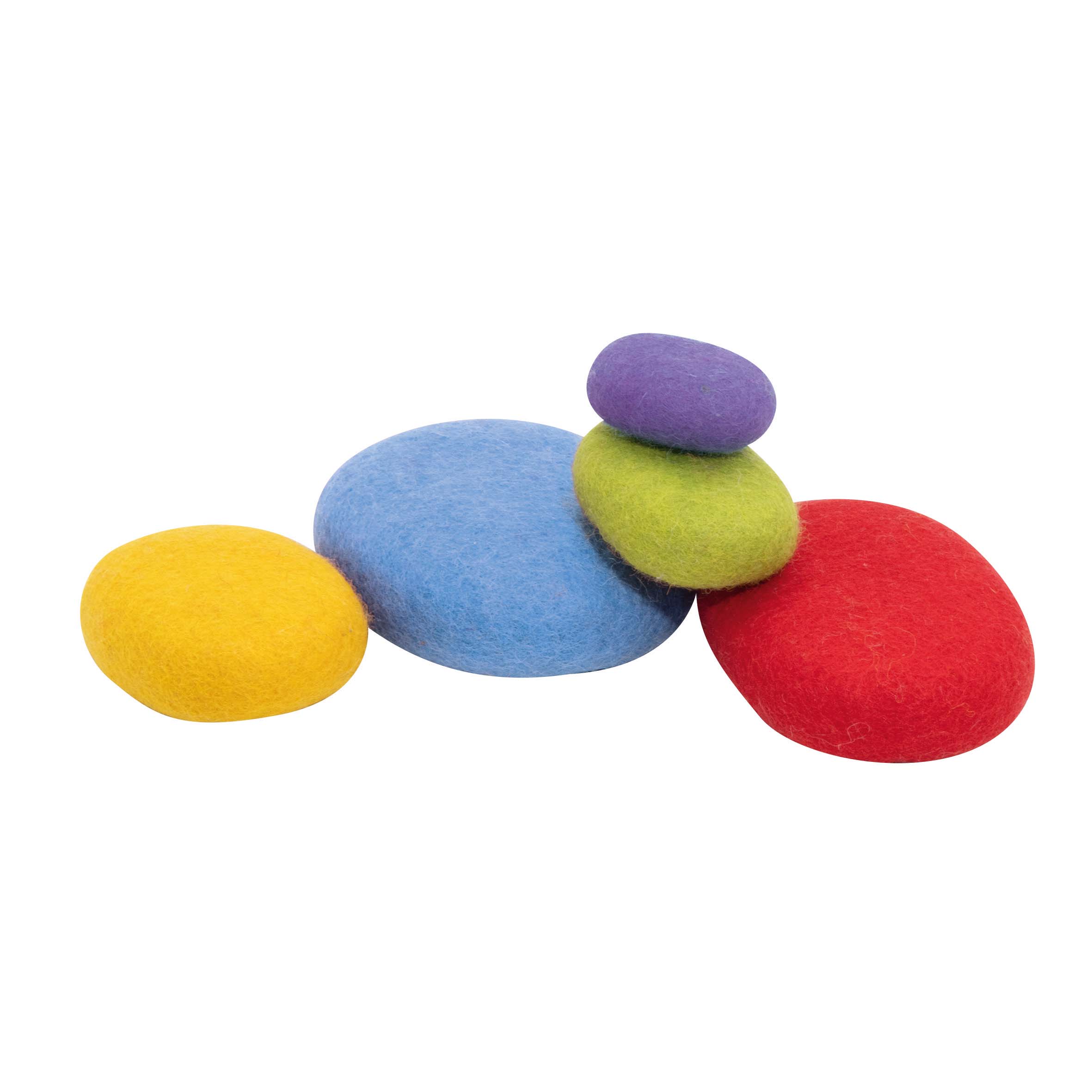 Filz Regenbogensteine 5tlg.