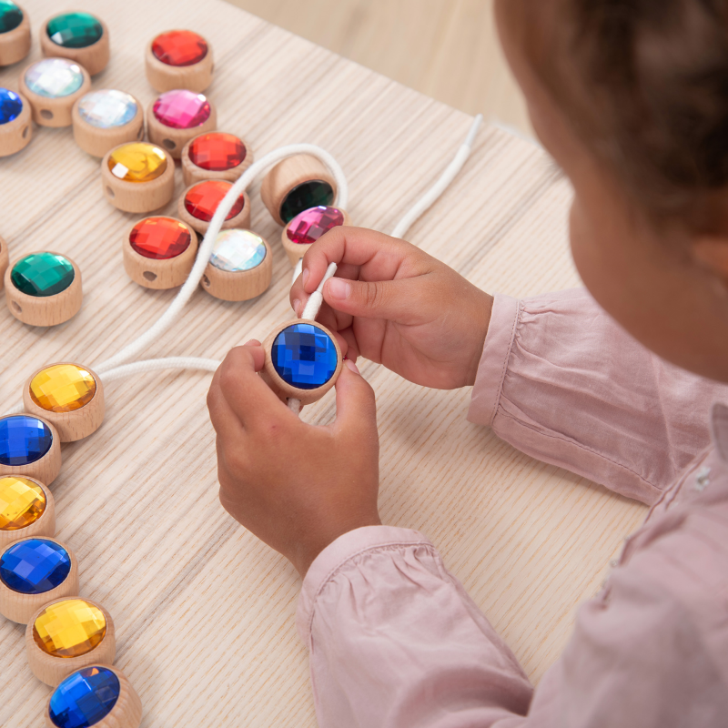 Fädelperlen Diamanten