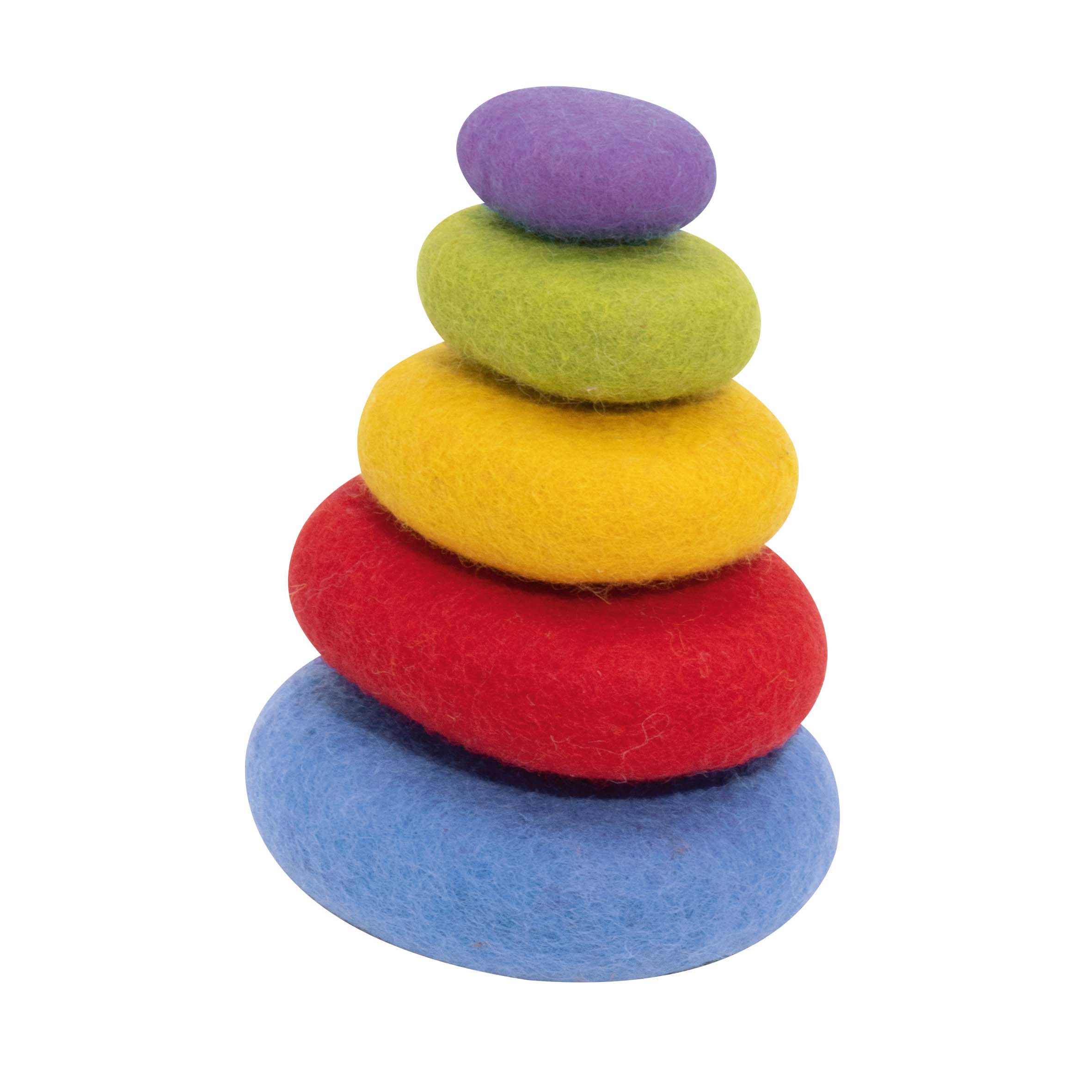 Filz Regenbogensteine 5tlg.