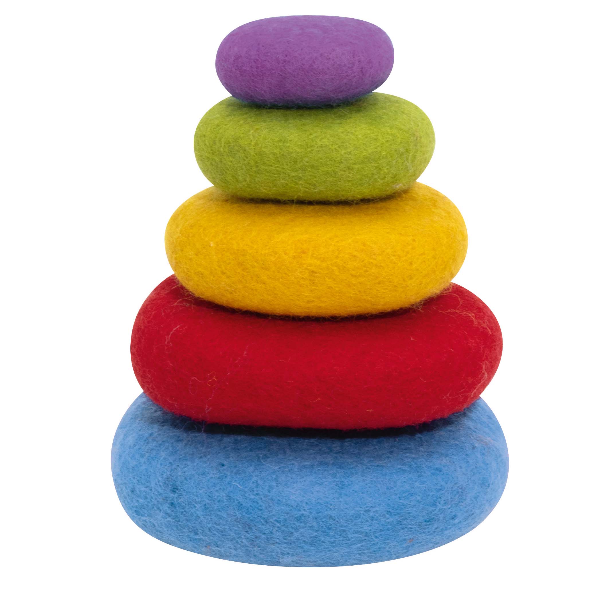 Filz Regenbogensteine 5tlg.