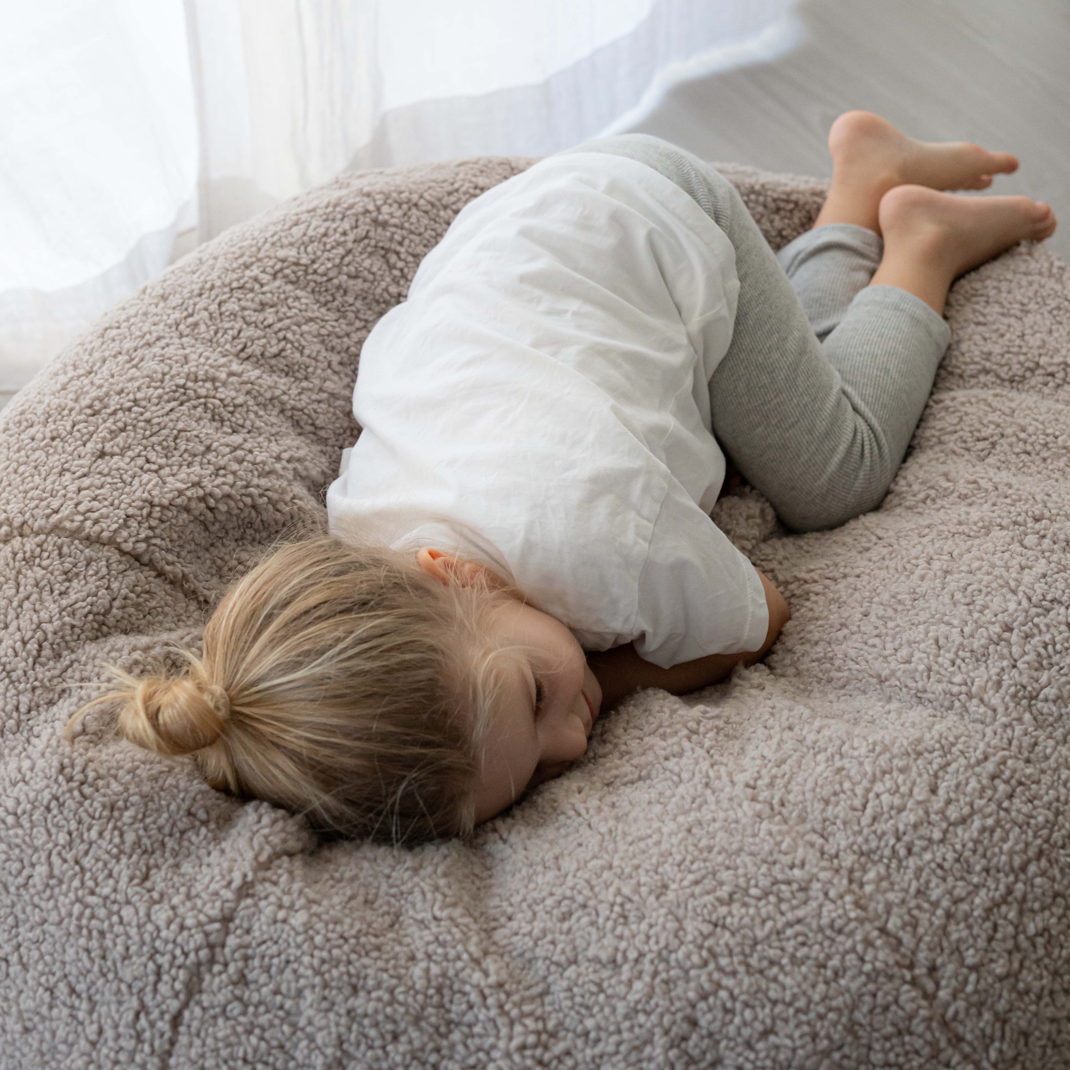 Sitzsack Teddy Haselnuss