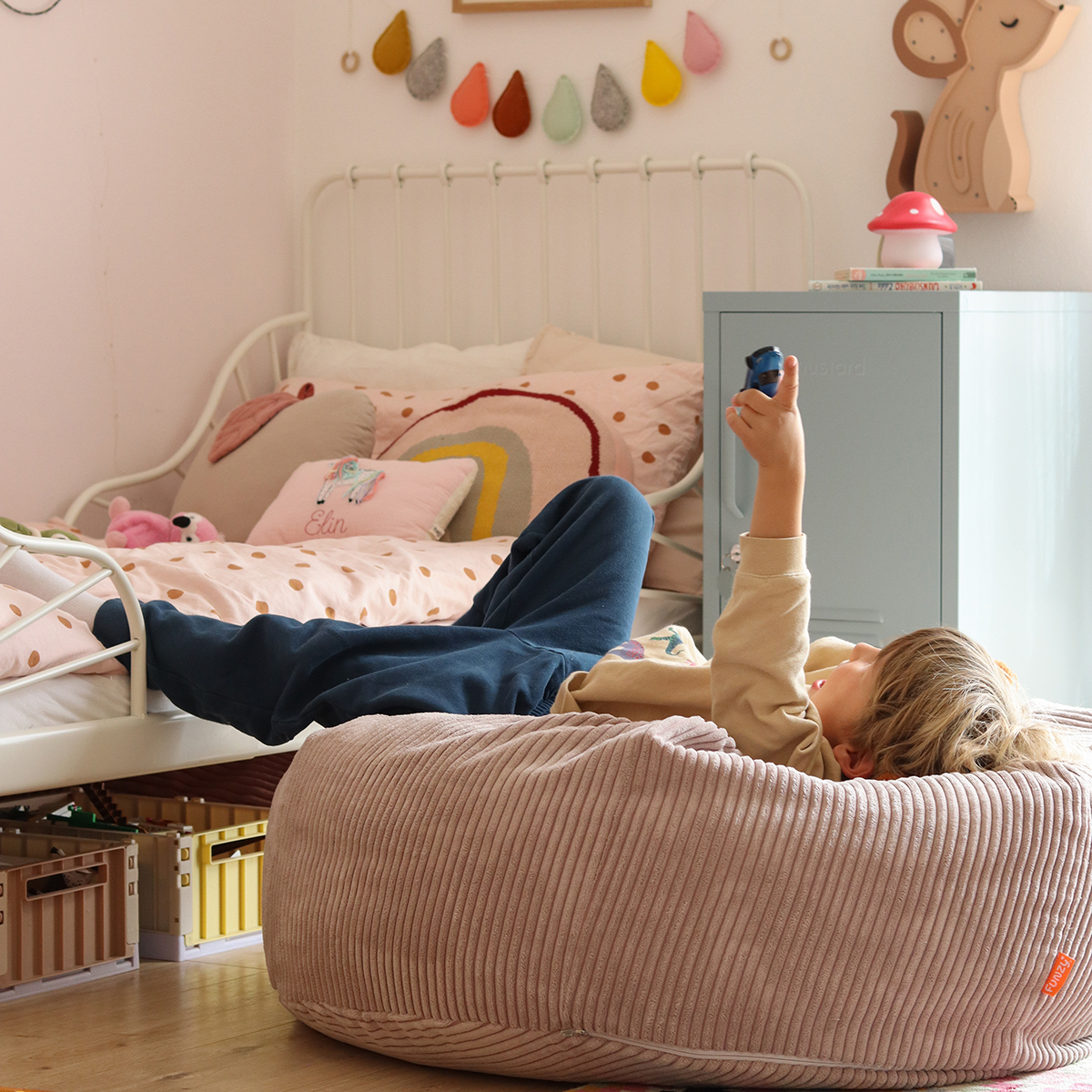 Sitzsack Cord Kirschblüte Rosa