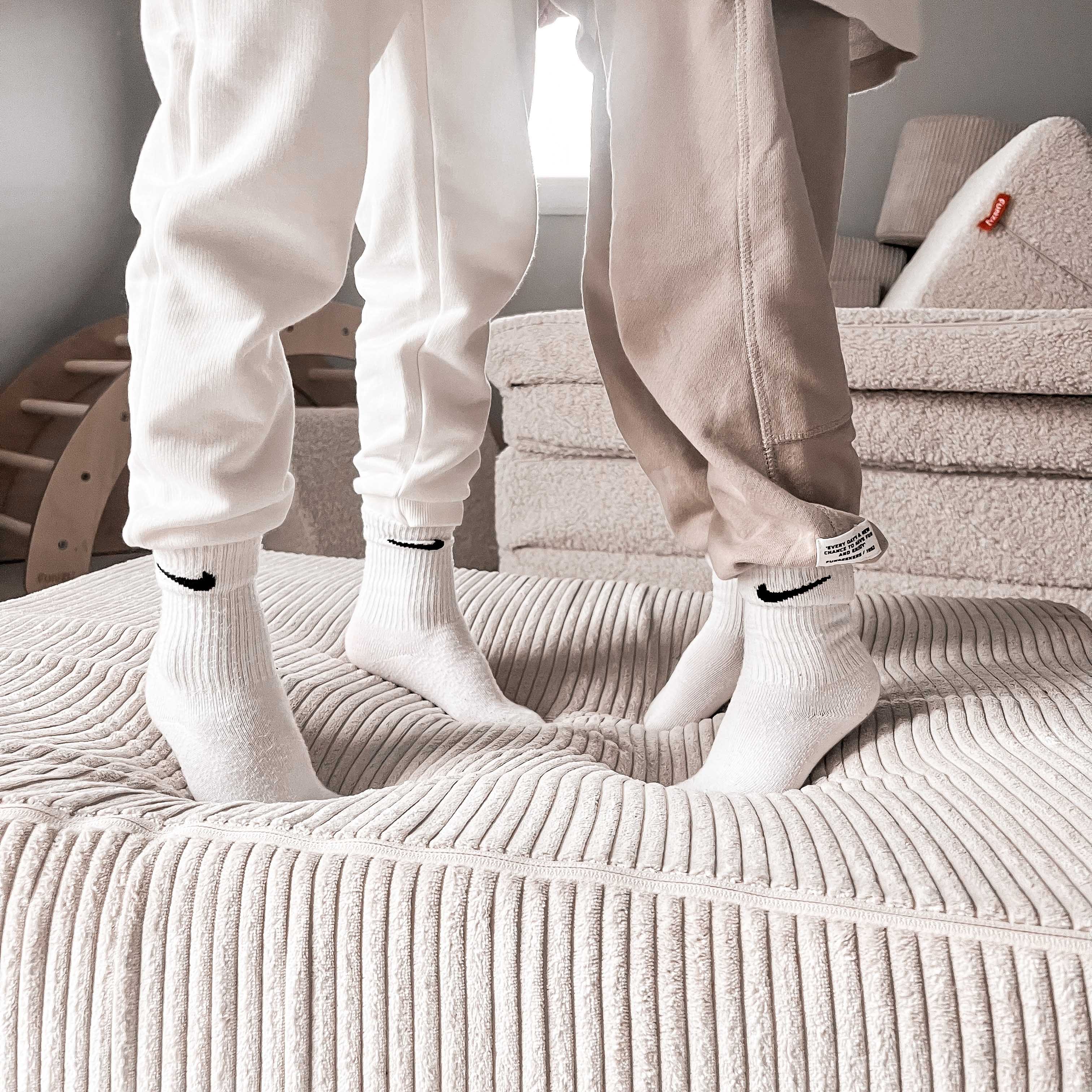 Hüpfpolster Cord Creme Beige