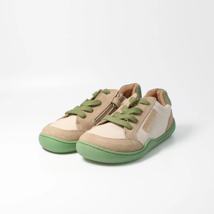 Barfußschuhe kodiakbärSTYLE beige grün