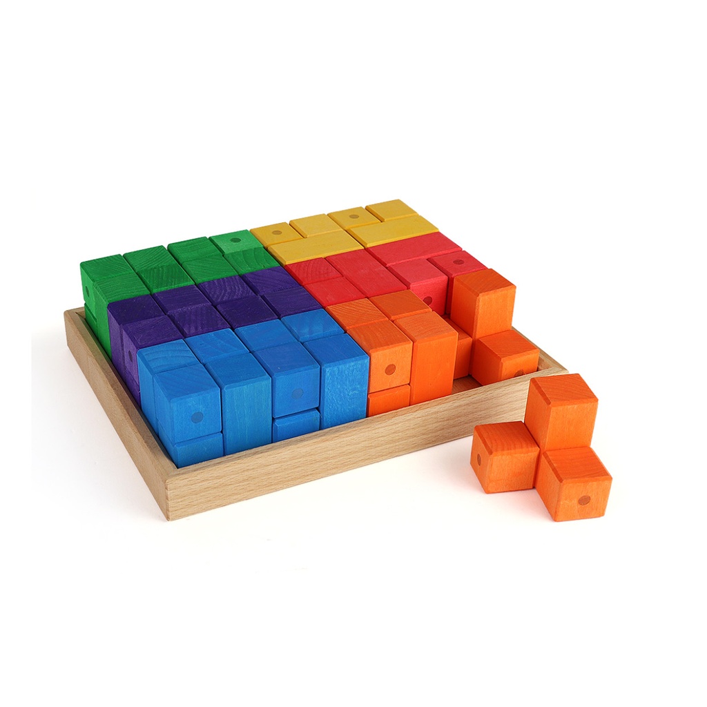 Bunte Winkelwürfel 24-tlg.